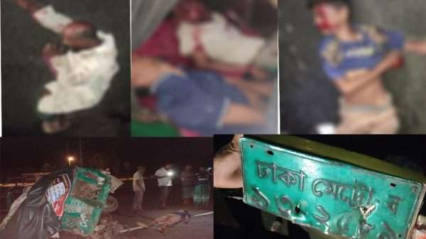 বগুড়ায় সড়ক দুর্ঘটনায় দুই ভাই নিহত, হাসপাতালে লড়ছেন আরও ১০ জন