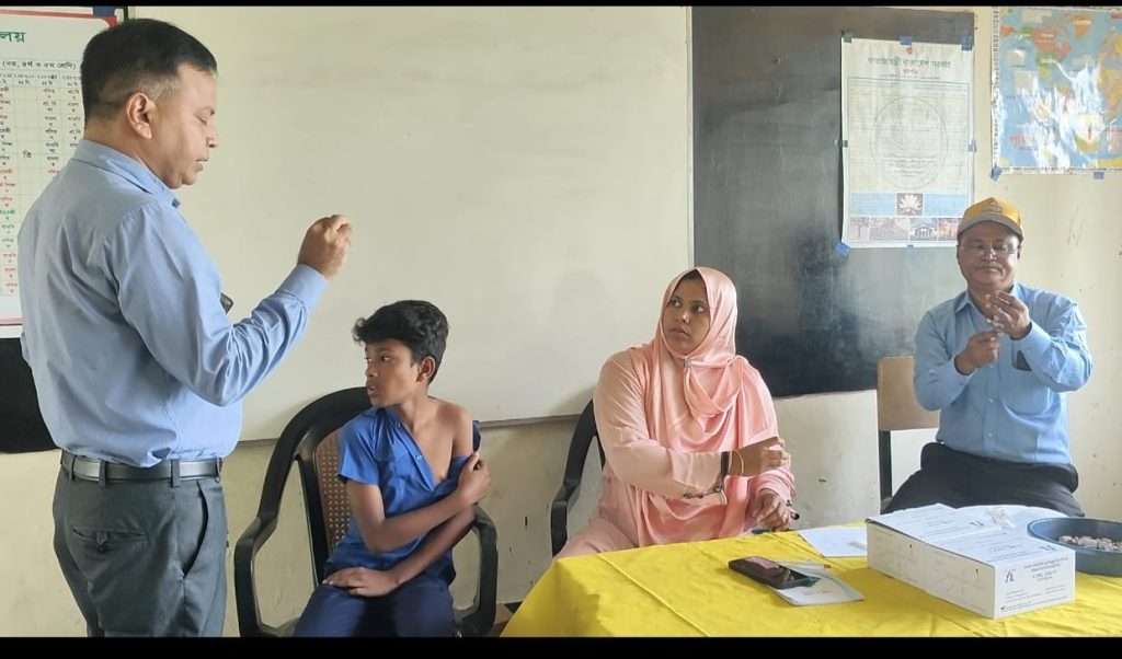 শেরপুরে এক লাখ শিশু পাবে বিনামূল্যে টিসিভি ভ্যাকসিন 3 typhoid vaccine bogura sherpur